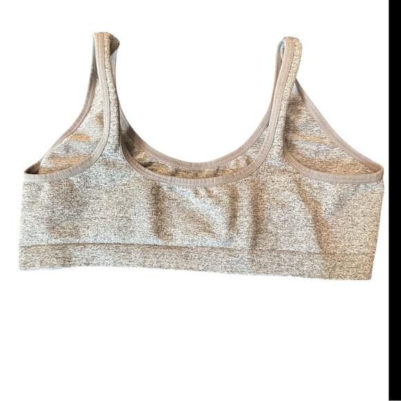 🟡 Hanes Light Gray Sports Bra Size Large - Picture 2 of 3